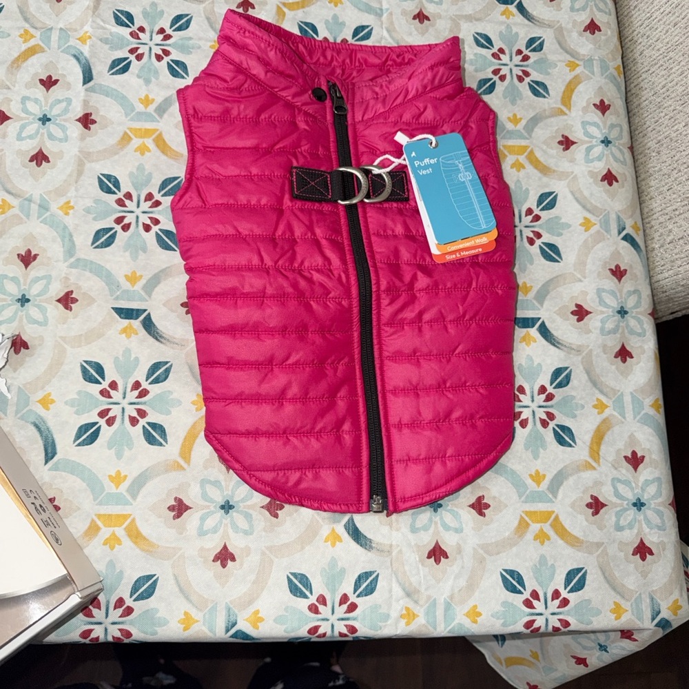 Puffer Pink Dog Vest